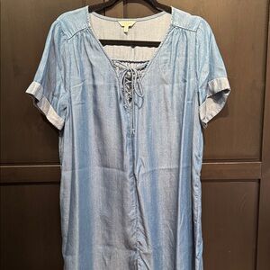 Lucky Brand Light Blue Chambray Dress